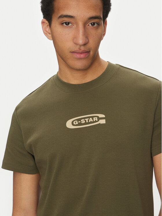 G-Star Raw G-Star Raw Tričko Old Skool D25967-C812 110 Zelená Regular Fit