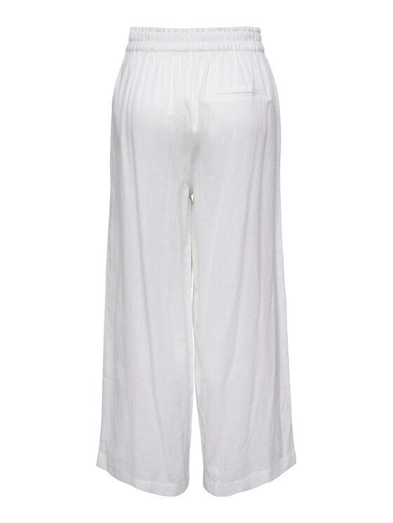 ONLY ONLY Pantaloni di tessuto Tokyo 15259590 Bianco Straight Fit