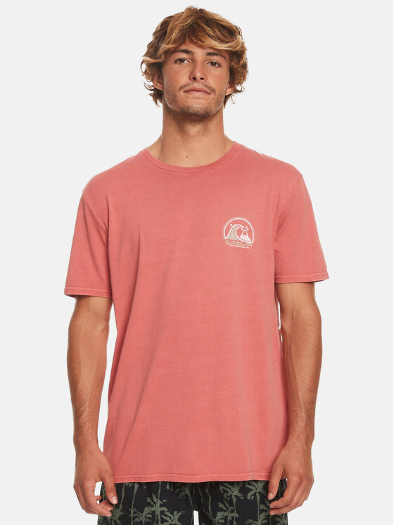 Quiksilver Quiksilver T-Shirt Cleancircle Tees EQYZT07491 Červená Regular Fit