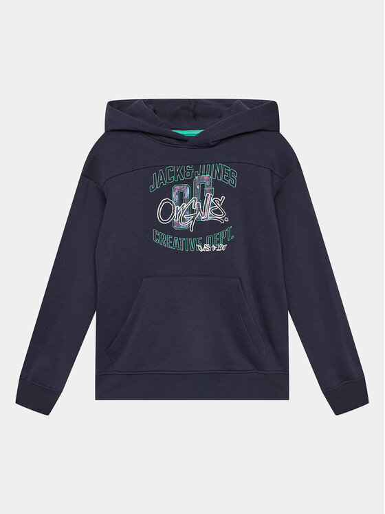 Jack&Jones Junior Jack&Jones Junior Pulóver 12243086 Sötétkék Loose Fit