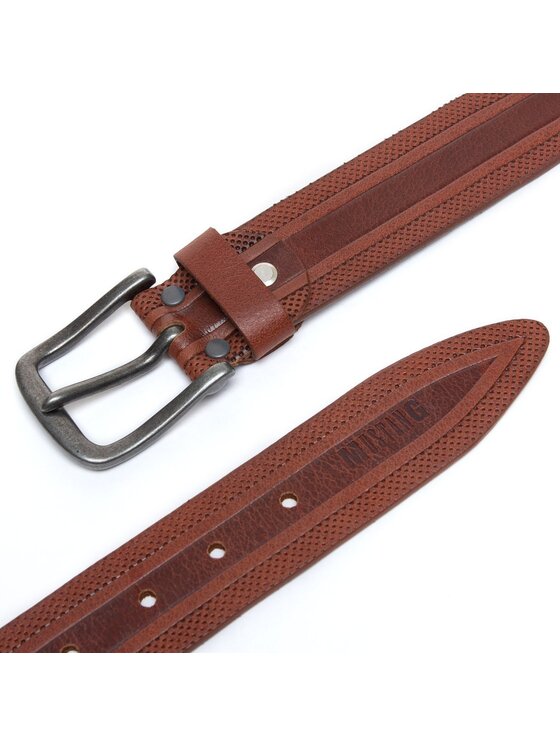 Mustang Mustang Pasek Męski BELT Brązowy