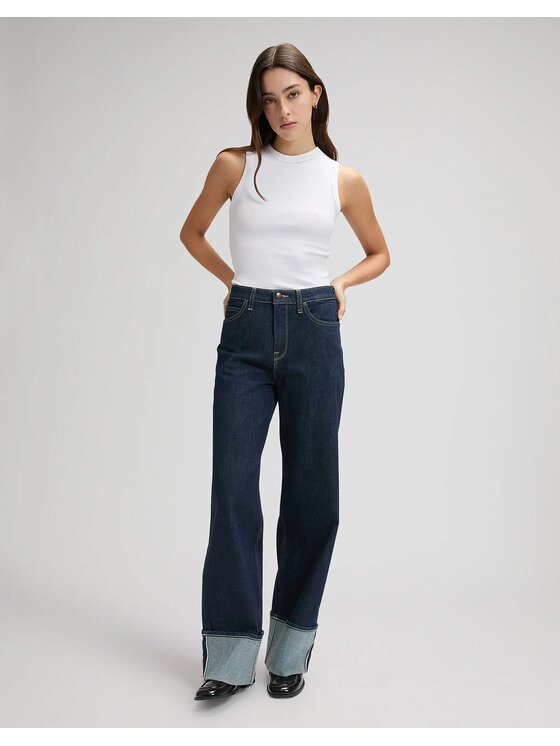Lee Lee Jeansy STELLA Niebieski Wide Leg
