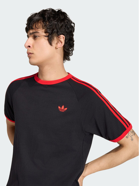 adidas adidas T-Shirt 3-Stripes Czarny Regular Fit