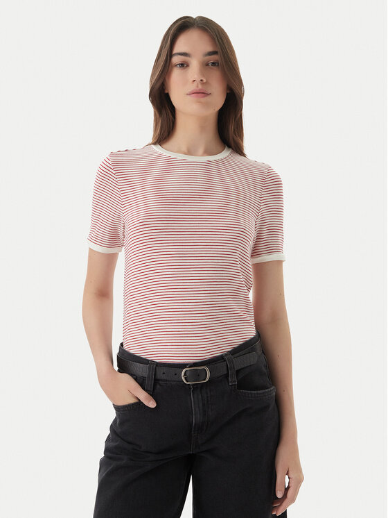 ONLY Tricou Tine 15315406 Roșu Regular Fit