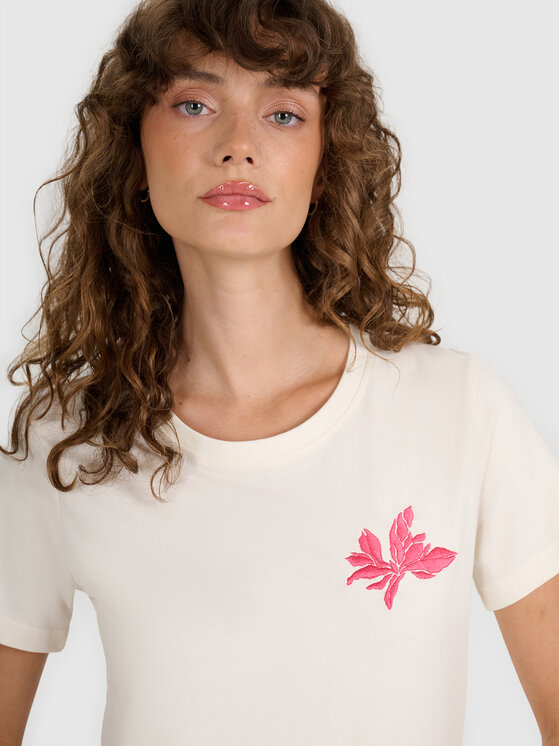 4F 4F T-Shirt SS MIDSHOP TEXTILE Biały Regular Fit