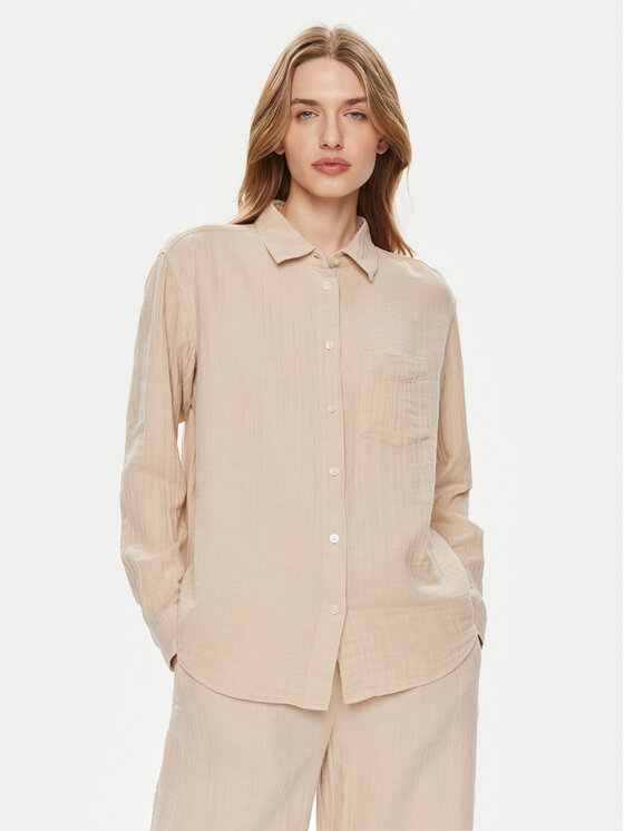 Gap Gap Košulja 885282-04 Bež Relaxed Fit