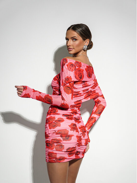 LilaLou LilaLou Bluzka Patrizia Czerwony Slim Fit