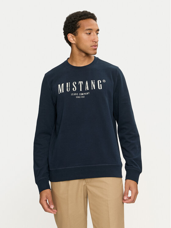 Mustang Mustang Суитшърт Clio 1015629 Тъмносин Regular Fit