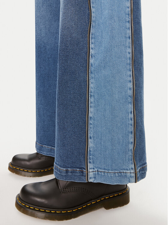 Munthe Munthe Jeans hlače Obbia 242140024207 Modra Wide Leg