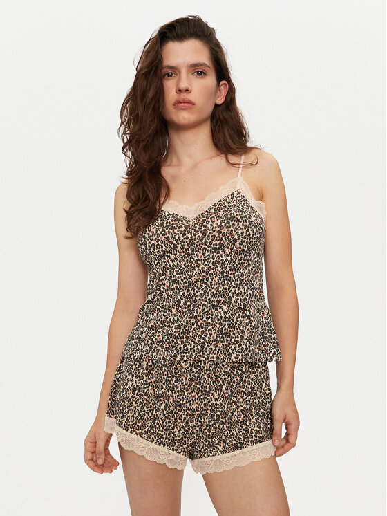 Hunkemöller Hunkemöller Пижама 203187 Кафяв Regular Fit