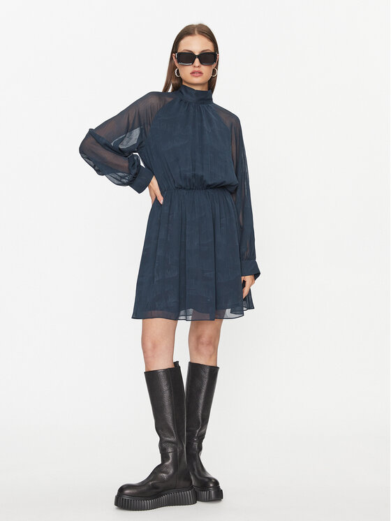 Samsøe Samsøe Samsøe Samsøe Kleid für den Alltag Ebbali F23200101 Dunkelblau Regular Fit