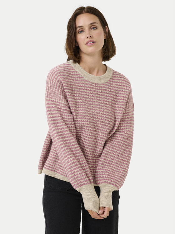 Kaffe Kaffe Svetr Ellery 10509032 Růžová Loose Fit