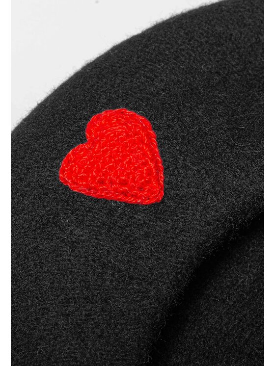 YOU by Tokarska YOU by Tokarska Beret Serce Czarny