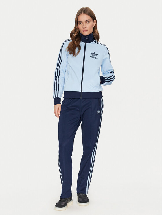 adidas adidas Felpa Beckenbauer JC5805 Celeste Regular Fit