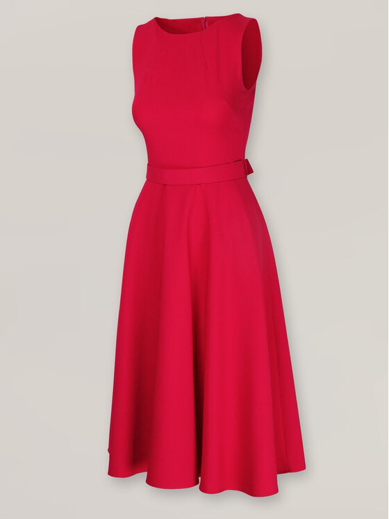Willsoor Willsoor Sukienka koktajlowa 67606 Czerwony A-Line Fit