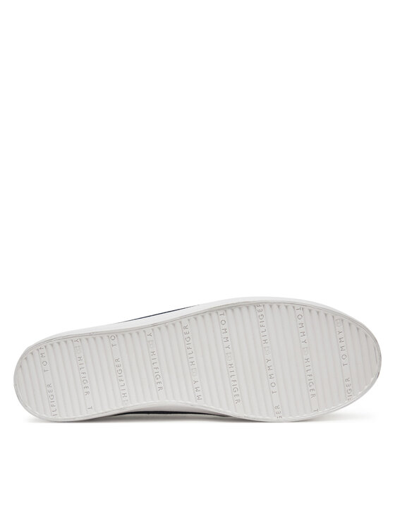 Tommy Hilfiger Tommy Hilfiger Snīkeri Washed Canvas Vulc Sneaker FW0FW08894 Tumši zils