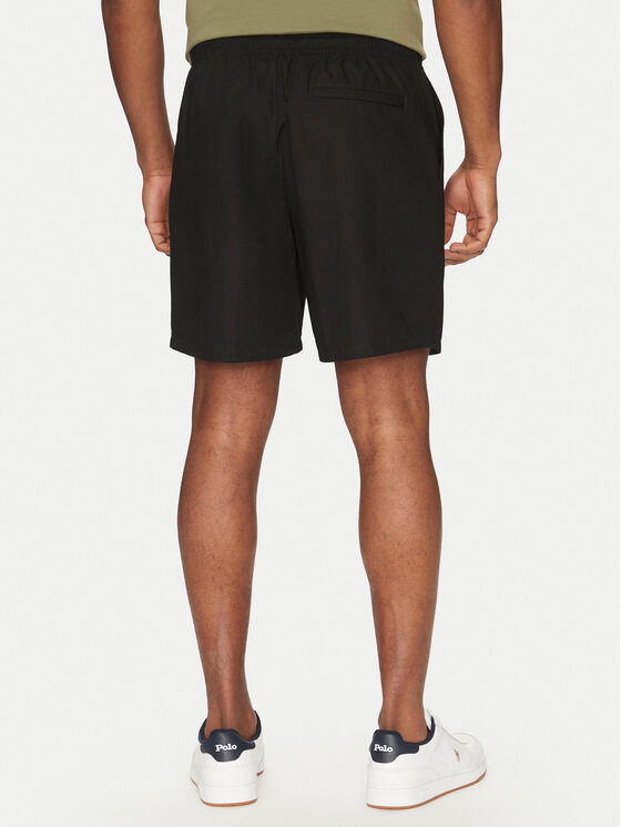 Lacoste Lacoste Medžiaginiai šortai GH7220 Juoda Relaxed Fit