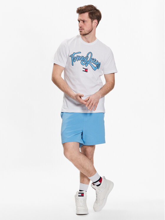 Tommy Jeans Tommy Jeans Sportovní kraťasy DM0DM16330 Světle modrá Regular Fit
