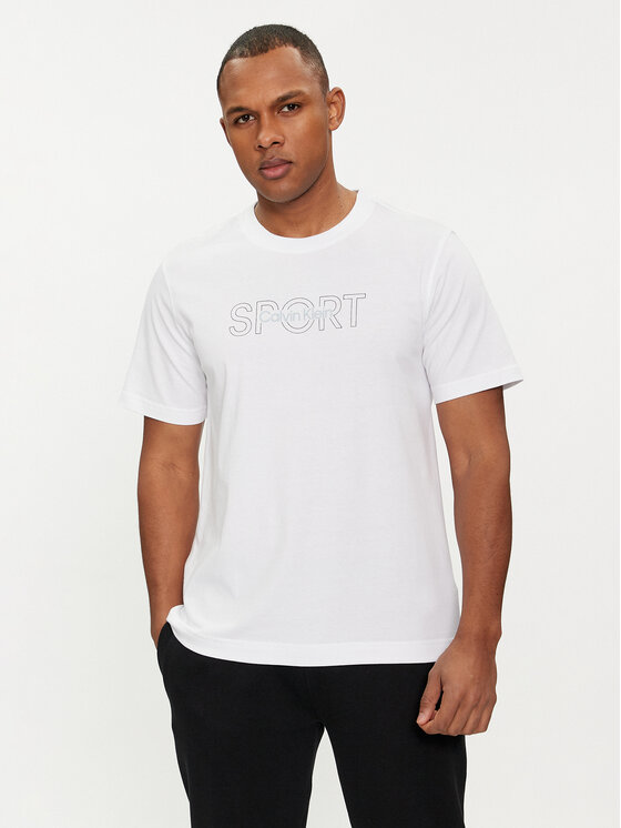 Férfi Póló Calvin Klein Performance, Méret: M, Fehér, Graphic 00GMS4K169