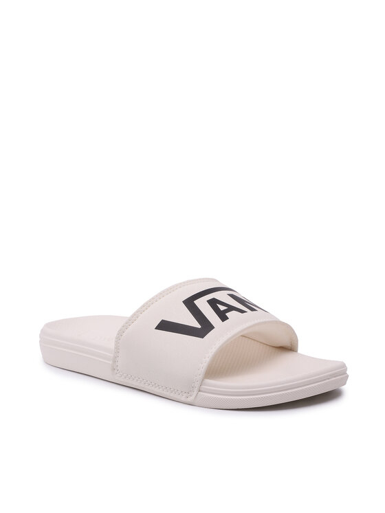 White slide in vans hot sale