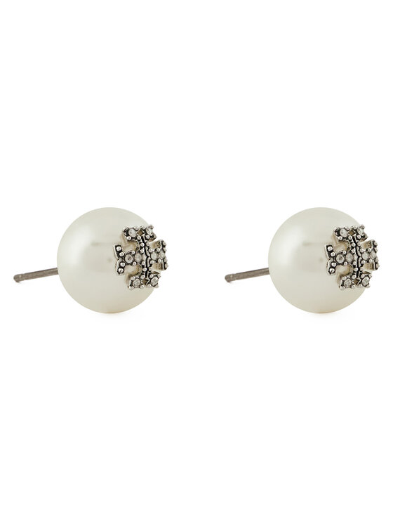Tory Burch Tory Burch Сережки Kira Pearl Stud 163698 Білий