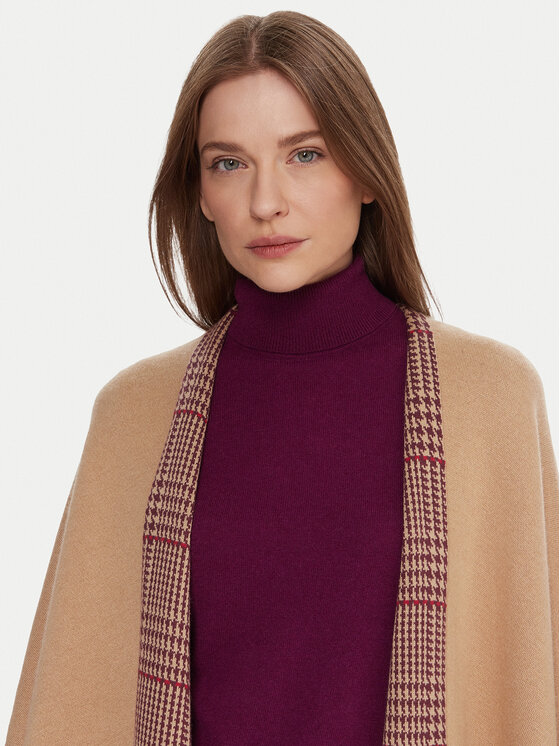 United Colors Of Benetton United Colors Of Benetton Пончо 112HEU01N Бежевий Regular Fit