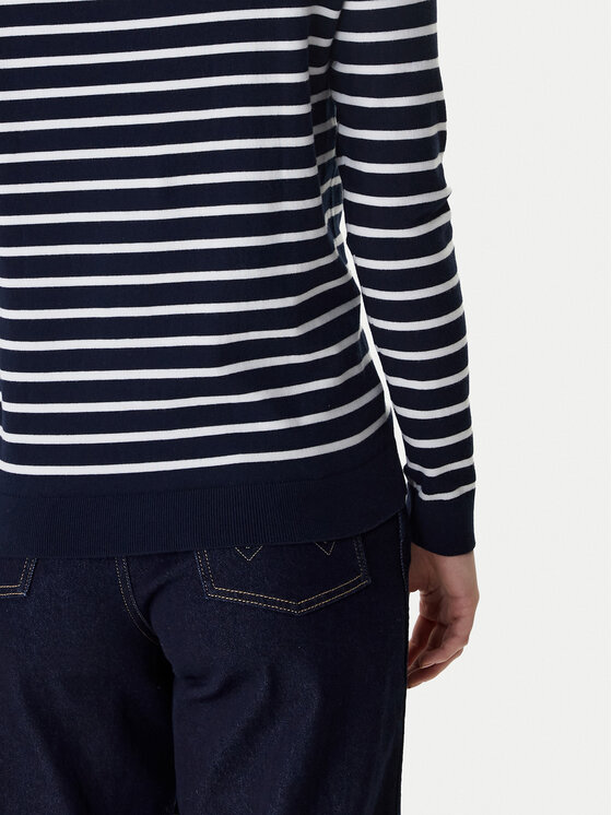 Tommy Hilfiger Tommy Hilfiger Sweter Heritage Boat WW0WW22046 Granatowy Regular Fit