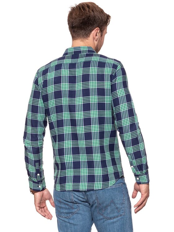 Wrangler Wrangler Camicia 1PKT SHIRT Blu Slim Fit