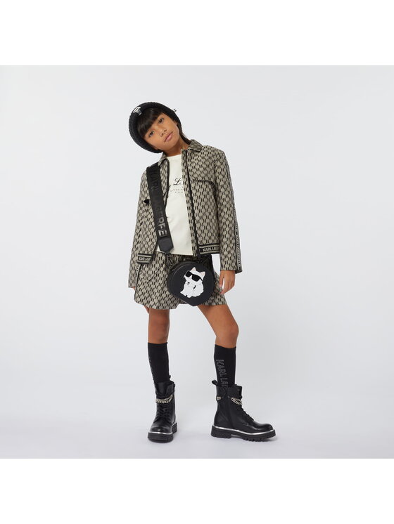 Karl Lagerfeld Kids Karl Lagerfeld Kids Bluzka Z30299/N70 Écru Regular Fit