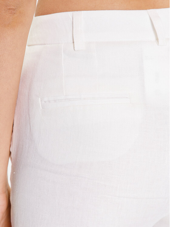 Marella Marella Pantaloni di tessuto Livorno 2331311832 Bianco Slim Fit