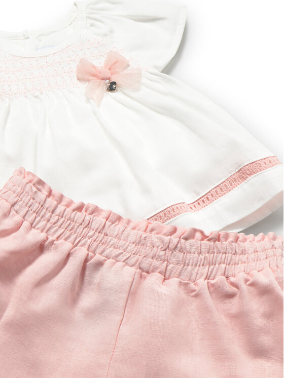 Mayoral Mayoral Completo sportivo maglietta e shorts 1212 Rosa Regular Fit