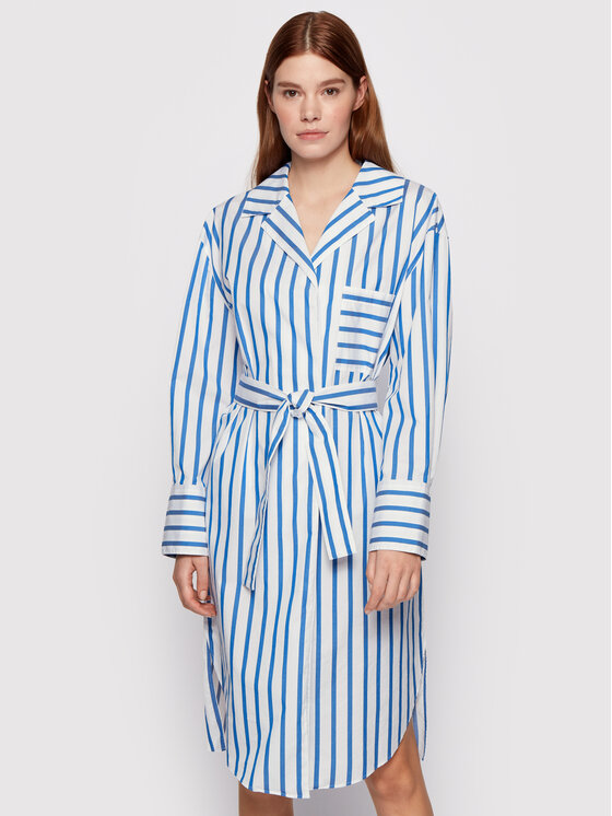 BOSS Boss Košilové šaty C_Disso 50447726 Modrá Regular Fit