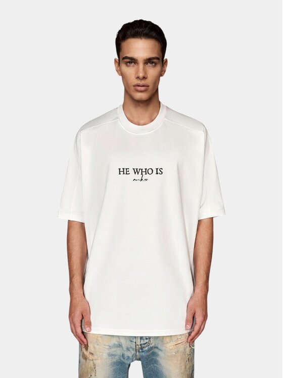 MADE BY SOCIETY MADE BY SOCIETY T-Shirt Tricou GRAIN LAYER - T17429 Biały Basic Fit