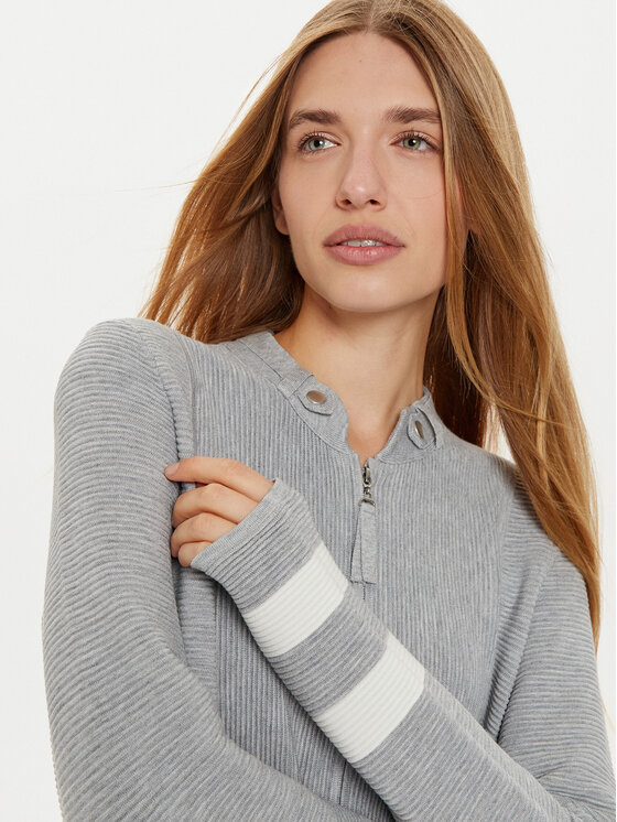 Olsen Olsen Strickjacke 11004083 Grau Regular Fit