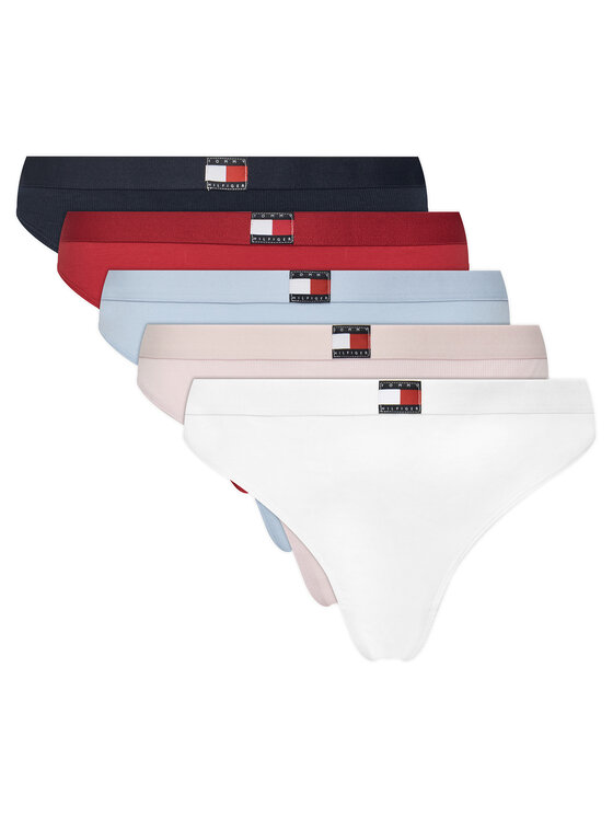 Tommy Hilfiger Set 5 kusov nohavičiek typu tanga UW0UW05751 Farebná