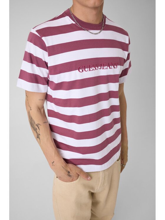 Guess Jeans Guess Jeans T-Shirt 165553 Czerwony Classic Fit