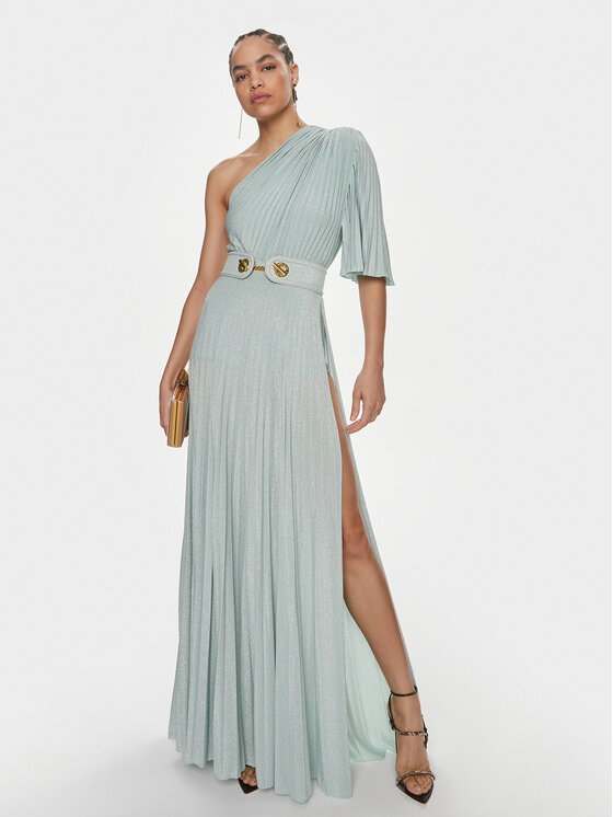 Elisabetta Franchi Elisabetta Franchi Večerní šaty AB-534-41E2-V680 Zelená Regular Fit