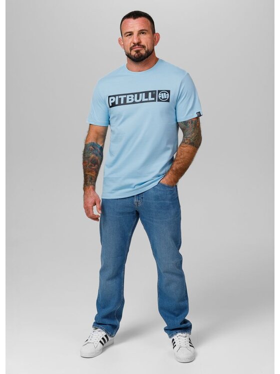PITBULL PITBULL T-Shirt HILLTOP Niebieski jasny Regular Fit