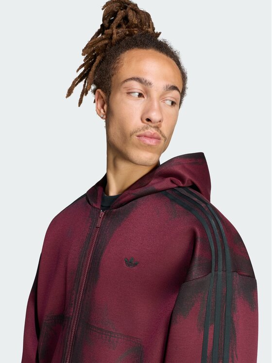 adidas adidas Bluza 171038 Bordowy Loose Fit