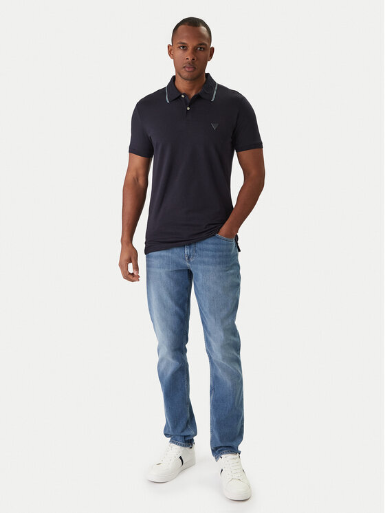 Guess Guess Polokošile M6RP66 J1314 Tmavomodrá Regular Fit
