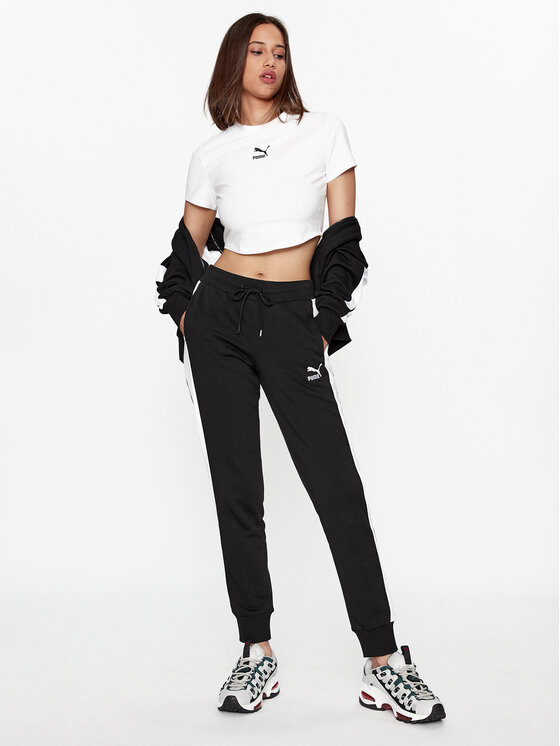 Puma Puma Donji dio trenerke Iconic T7 530082 Crna Regular Fit