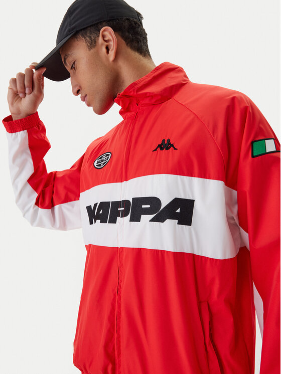 Kappa Kappa Geacă de vânt Authentic Sullix 382568W Roșu Oversize