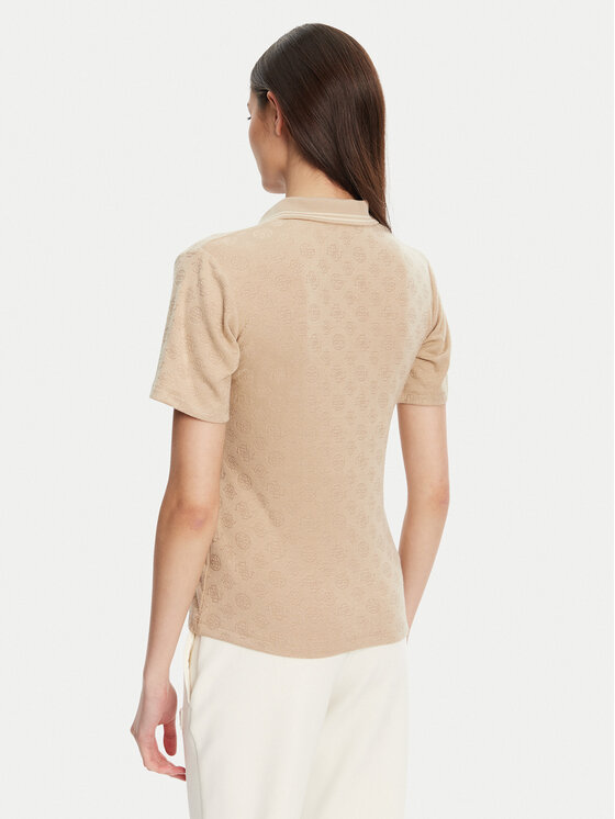 Guess Guess Pulover V5YP01 KCX12 Bej Regular Fit