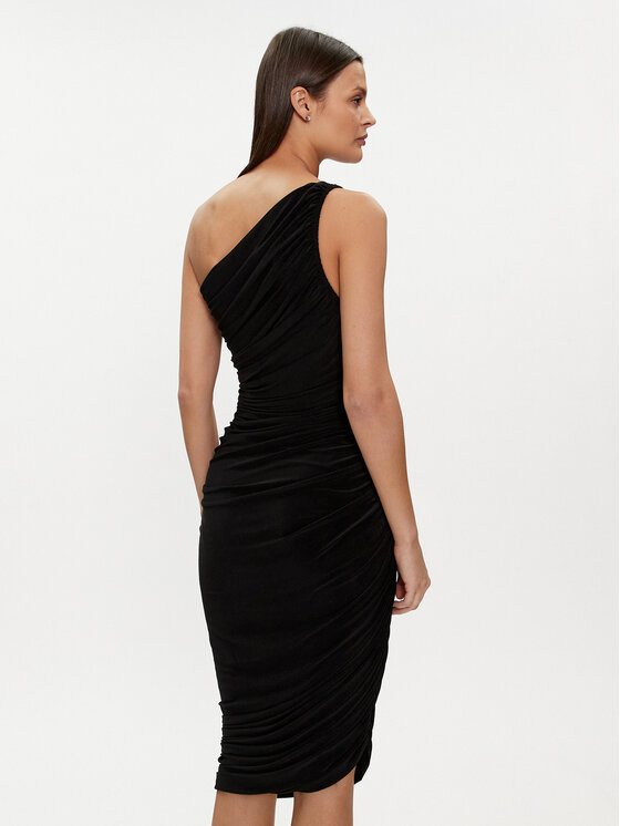 NORMA KAMALI NORMA KAMALI Sukienka koktajlowa KK2223PL667001 Czarny Slim Fit