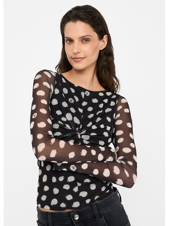 Liu Jo Liu Jo T-shirt UF5269JS007M9169 Nero Slim Fit