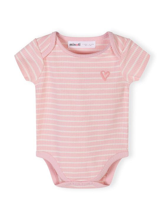 minoti minoti Body 28BABYRIB4 Różowy Regular Fit