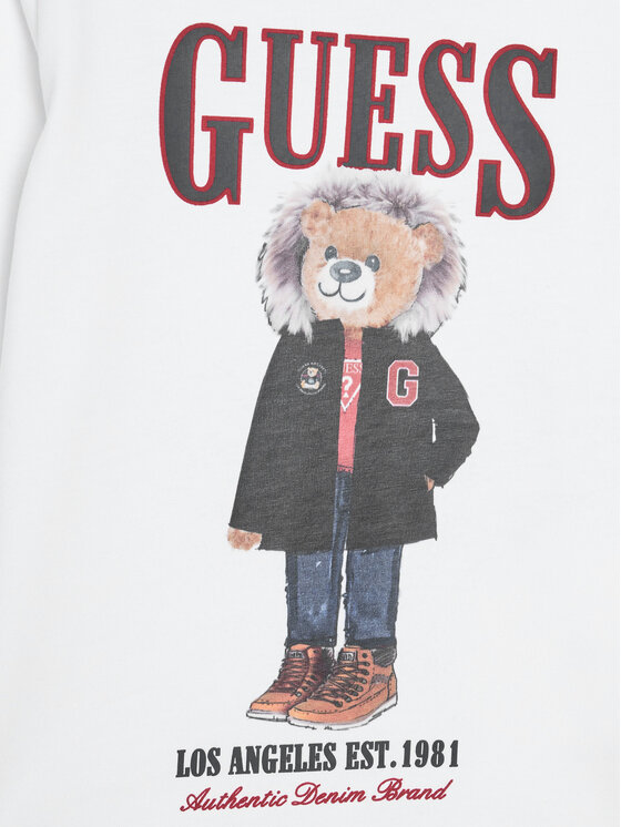 Guess Guess Blúz N5BI04 I3Z14 Fehér Regular Fit