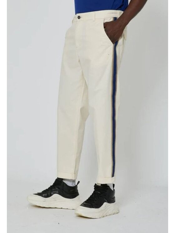 John Richmond John Richmond Pantaloni di tessuto Pantaloni da uomo John Richmond Bianco Regular Fit