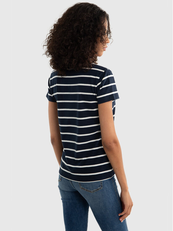 BIG STAR BIG STAR T-Shirt RETINA_403_150 Granatowy Classic Fit