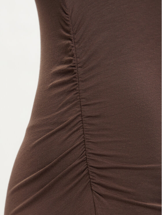 Vero Moda Vero Moda Cocktail obleka Sarah  10346941 Temno rjava Slim Fit